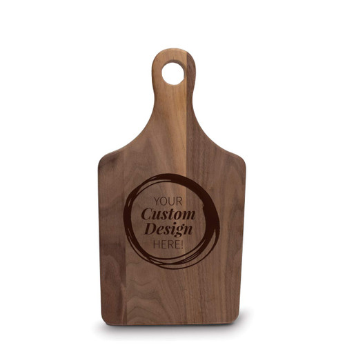 create your own walnut paddle cutting board