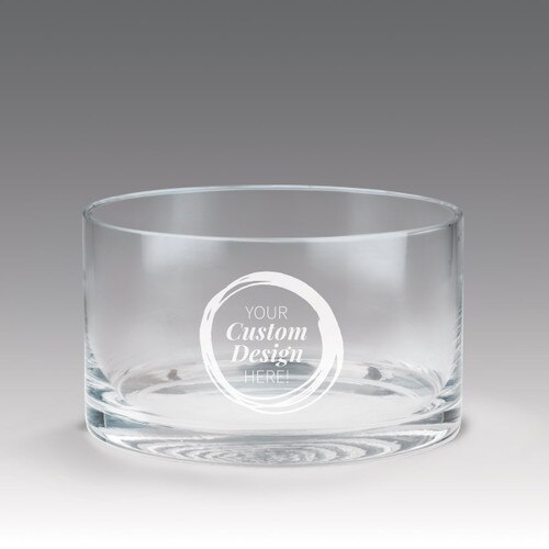 petite crystal recognition bowl with create your own option