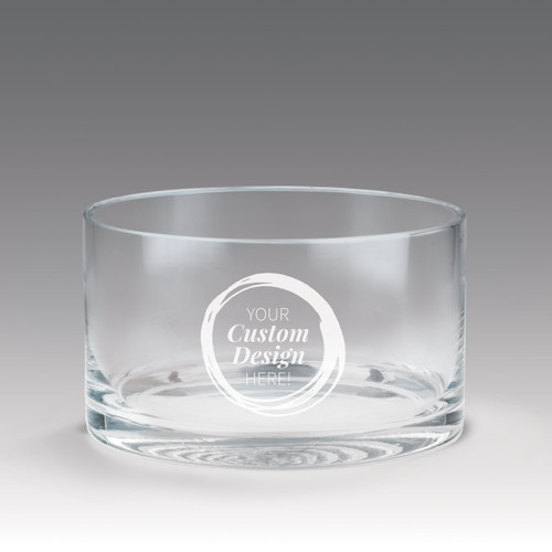 petite crystal recognition bowl with create your own option