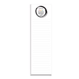 Add your full color school logo on each sheet of this slim notepad making it a great teacher appreciation gift