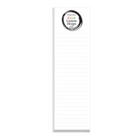 Add your full color school logo on each sheet of this slim notepad making it a great teacher appreciation gift