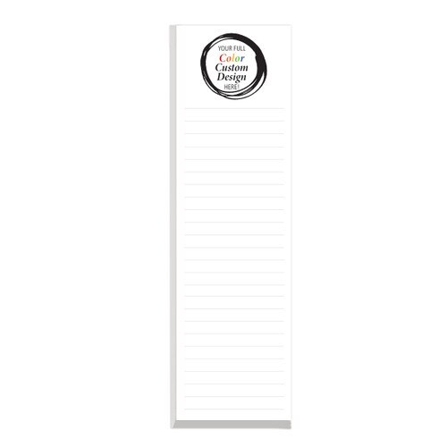 Add your full color school logo on each sheet of this slim notepad making it a great teacher appreciation gift