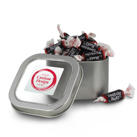 create your own square tin with tootsie rolls
