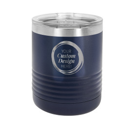 create your own blue stainless steel tumbler