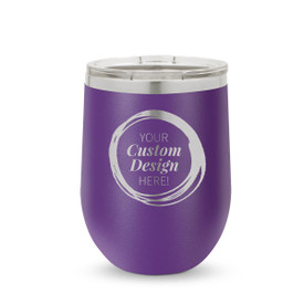 create your own purple 12 oz. stainless steel tumbler