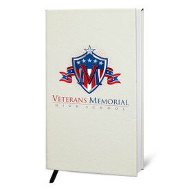 Add your logo on the cover of this richly textured hardbound journal. 9 colors to choose from.