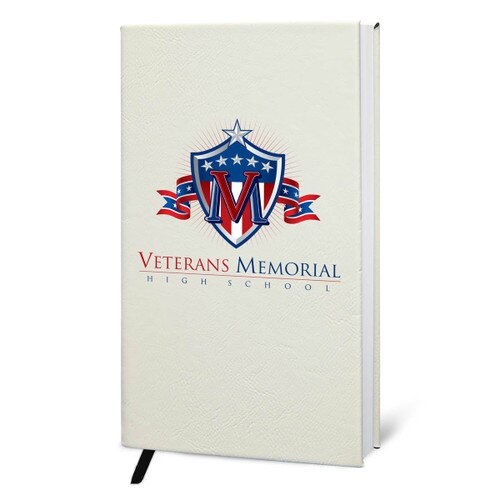 Add your logo on the cover of this richly textured hardbound journal. 9 colors to choose from.