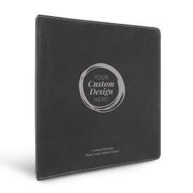 3 Ring Binder Notebook Featuring Your Custom School Logo Or Design. Available In 5 Colors. 10.5"w x 11.5"h.