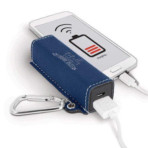 This Custom 2200 mAh Power Bank w/ Carabiner in black is the perfect teacher appreciation gift.