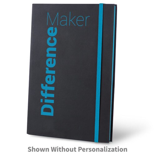 Difference Maker black journal with blue accents