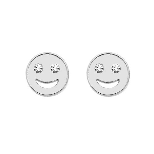 These 14-Karat Silver emoji Stud Earrings Are the Perfect Inspirational Gift