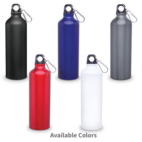 multiple colors of 24 oz carabiner canteens