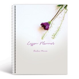 flower lesson planner cover