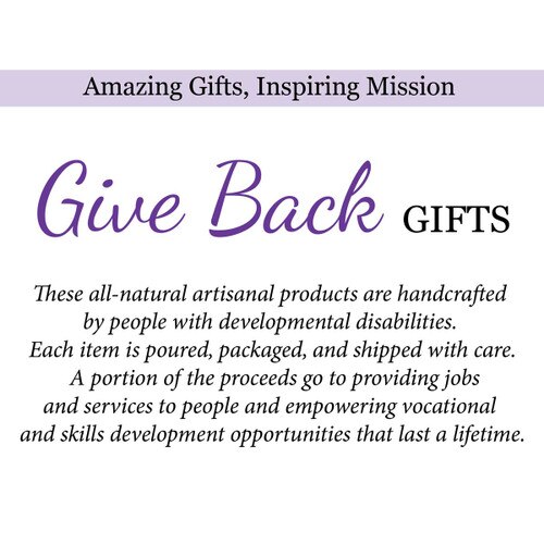 all-natural products handcrafted by people with developmental disabilities