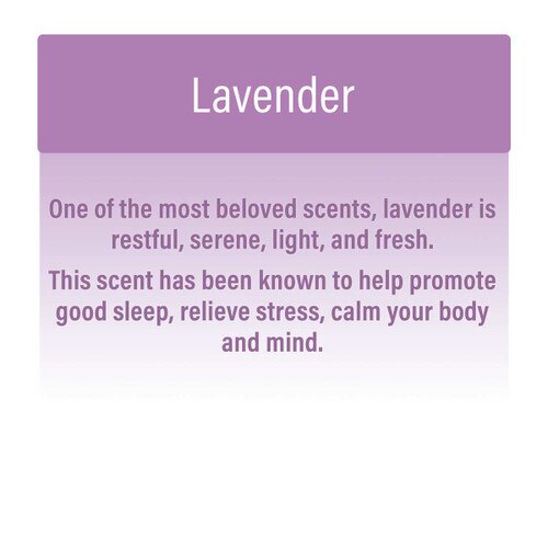 lavender scent description - restful, serene, light, & fresh