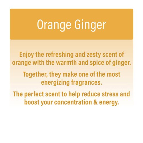 orange ginger scent description - refreshing and zesty