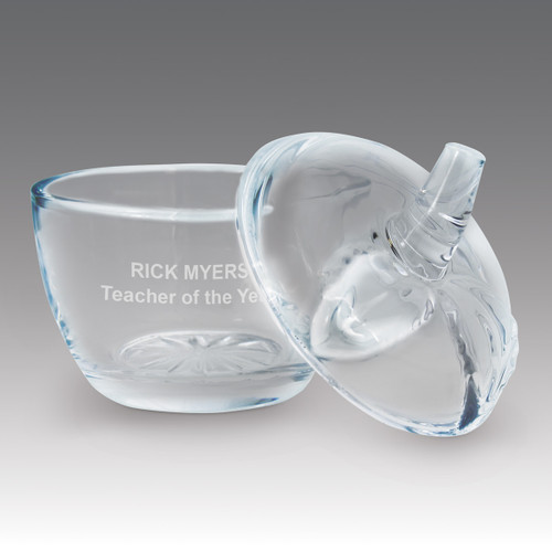 Our Glass Apple Award is the perfect candy dish or appreciation gift for teachers.