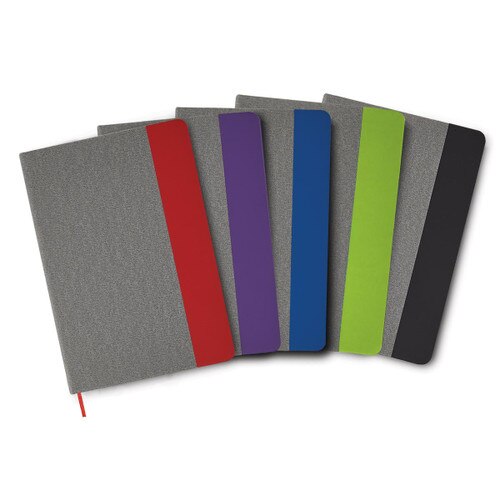 heather gray journals with five different accent colors