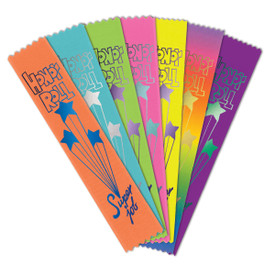 colorful satin ribbons with foil-stamped honor roll message