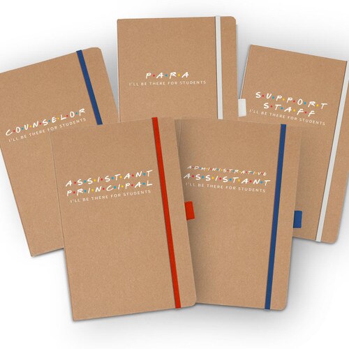 i'll be there for students eco-friendly journals with multiple accent colors