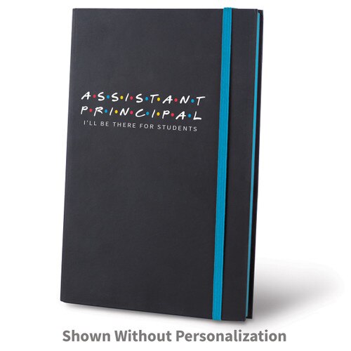 i'll be there for students black journals with blue accents