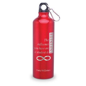 24oz. carabiner canteen featuring the inspirational message Infinity. 5 colors to choose from.