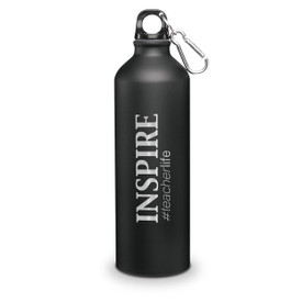 24oz. carabiner canteen featuring the inspirational message Inspire #teacherlife. 5 colors to choose from.