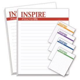 Notepads For Teachers Featuring The Saying Inspire #teacherlife. 2 Pads. 75 Sheets Per Pad.