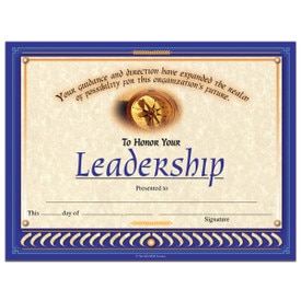 leadership certificate