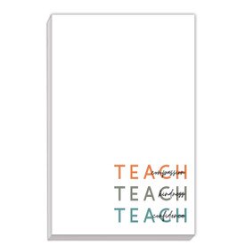 Large notepad featuring the message teach compassion, teach kindness, teach confidence. 80 sheets of paper.