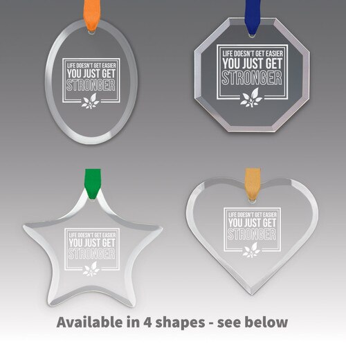 different shapes of crystal ornaments with you get stronger message