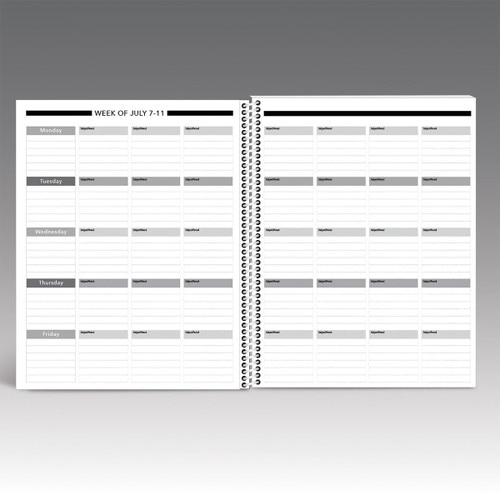 one week of lesson plan pages