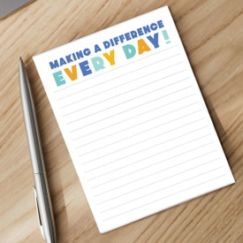 Make a Difference Notepad with Pen