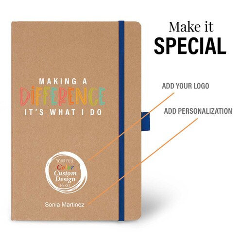 making a difference it's what i do eco-friendly journal with add your logo and personalization