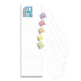 This Notepad For Teachers Includes 75 Sheets Of Paper. Each Featuring The Saying Making A Difference It’s What I Do.