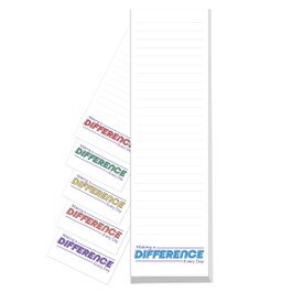 Inspirational notepad featuring the message: Making A Difference Every Day. 75 sheets.