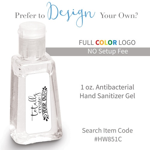 create your own option for 1 oz hand sanitizer