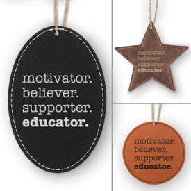 This Motivator Believe Supporter Educator Ornament Is the Perfect Way to Show Your Appreciation for Teachers This Holiday Season