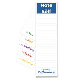 This note to self notepad features uplifting messages on each sheet making it a great gift for teachers.