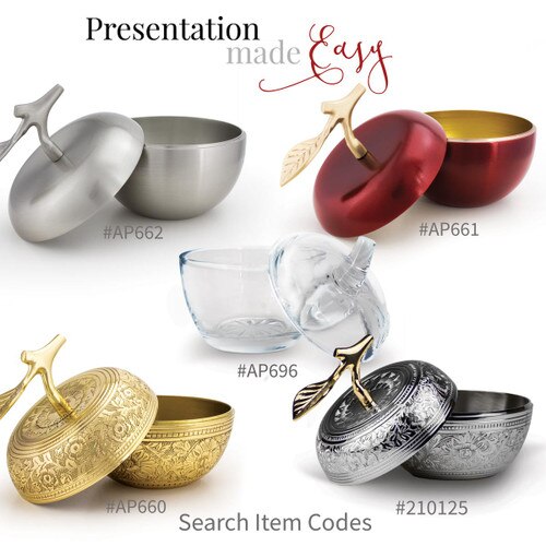several different types of apple dishes
