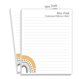 Two inspirational notepads featuring the message: Professional Difference Maker. 75 sheets each. Personalize with a name