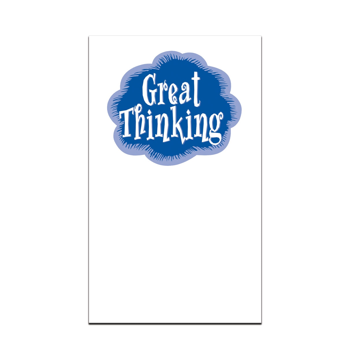 pocket card with great thinking message