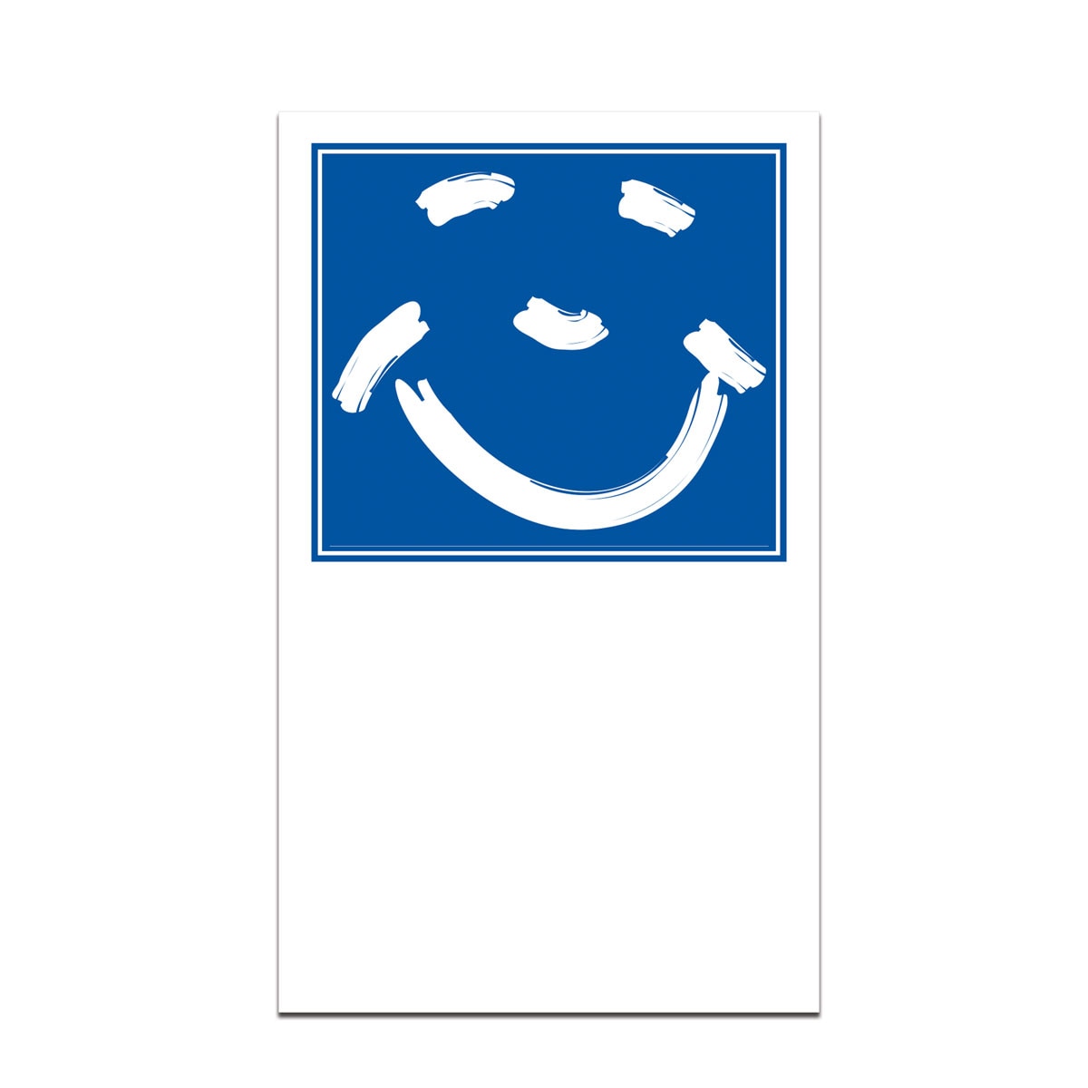 pocket card with smiley face