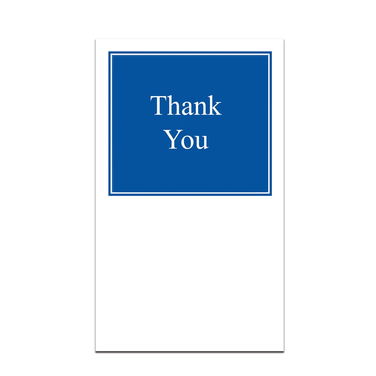 pocket card with thank you message