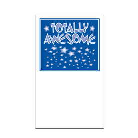 pocket card with totally awesome message