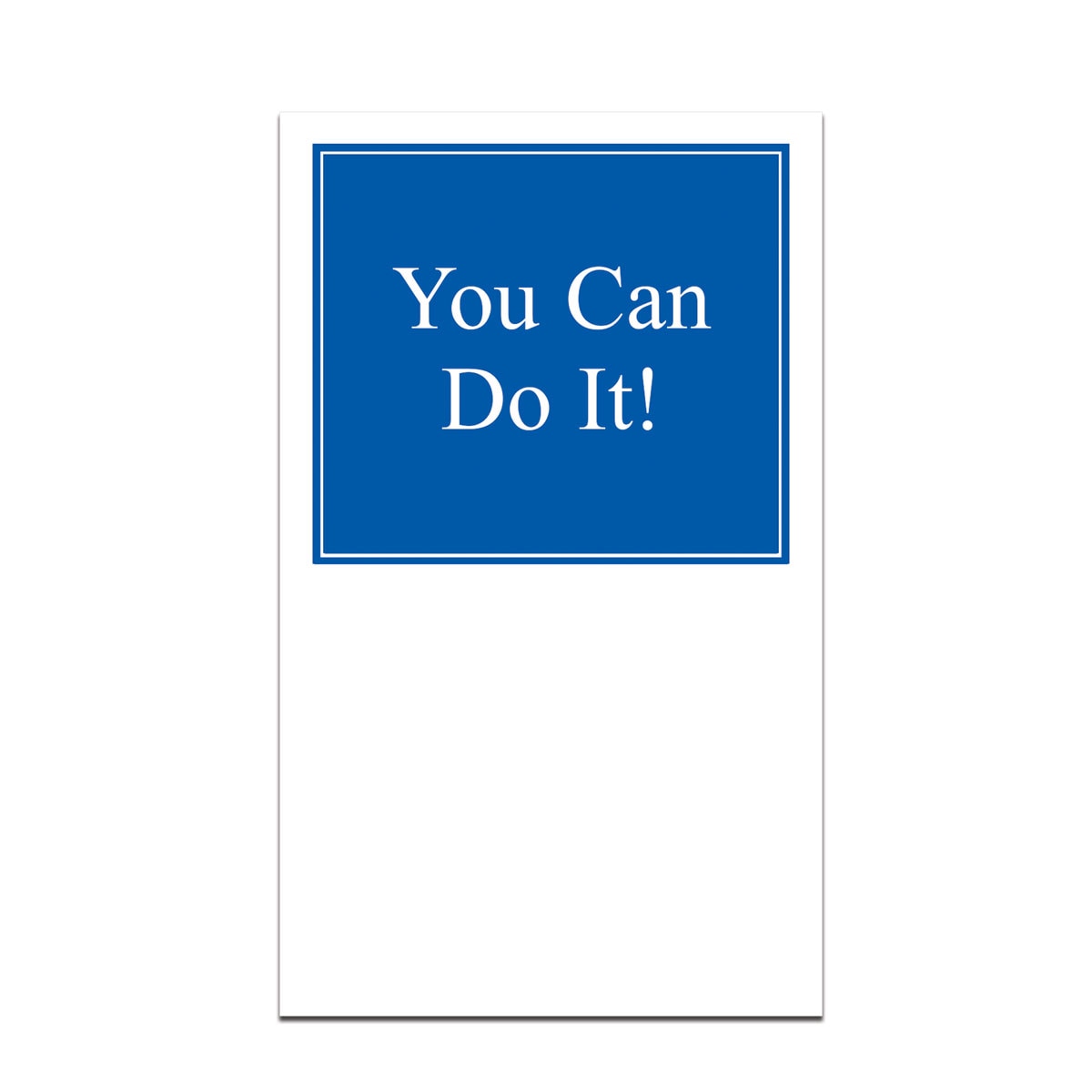 pocket card with you can do it message