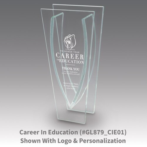 premium jade vase with career in education message