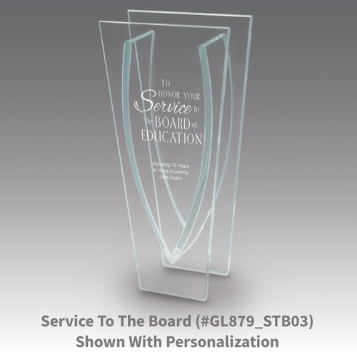 premium jade vase with service to the board message