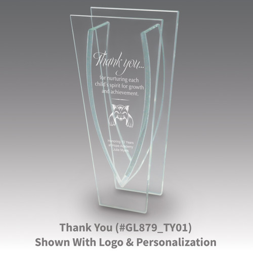 premium jade vase with thank you message
