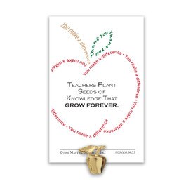 Make a Difference Golden Apple Lapel Pin for Teachers